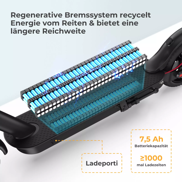 Klappbar E-Scooter Elektro Scooter mit straßenzulassung ABE 350W Elektroroller – Bild 9