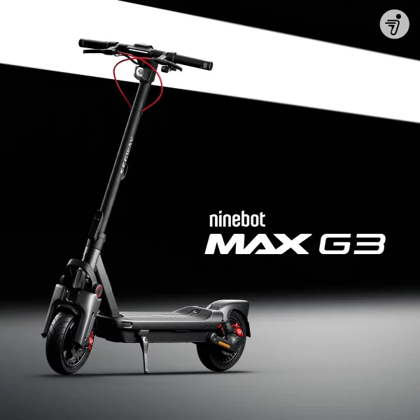 SEGWAY Ninebot MAX G3 D E-Scooter (11 Zoll, Schwarz/Silber/Rot) – Bild 2