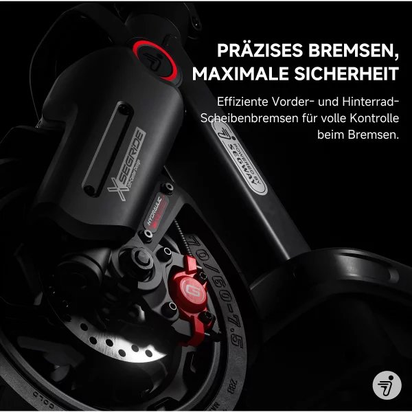 SEGWAY Ninebot MAX G3 D E-Scooter (11 Zoll, Schwarz/Silber/Rot) – Bild 6