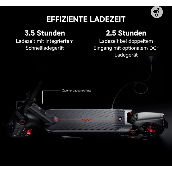 SEGWAY Ninebot MAX G3 D E-Scooter (11 Zoll, Schwarz/Silber/Rot) – Bild 7