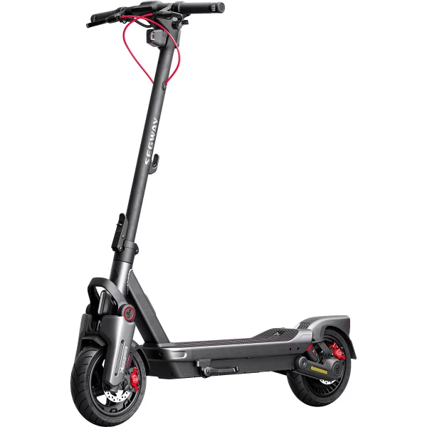 SEGWAY Ninebot MAX G3 D E-Scooter (11 Zoll, Schwarz/Silber/Rot)